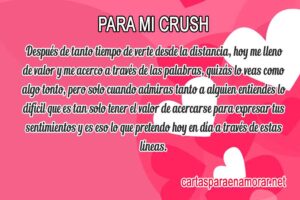 carta para tu crush